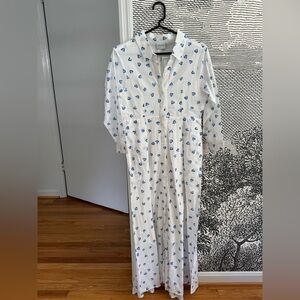 Julia Amory Blue Hearts Shirt Dress